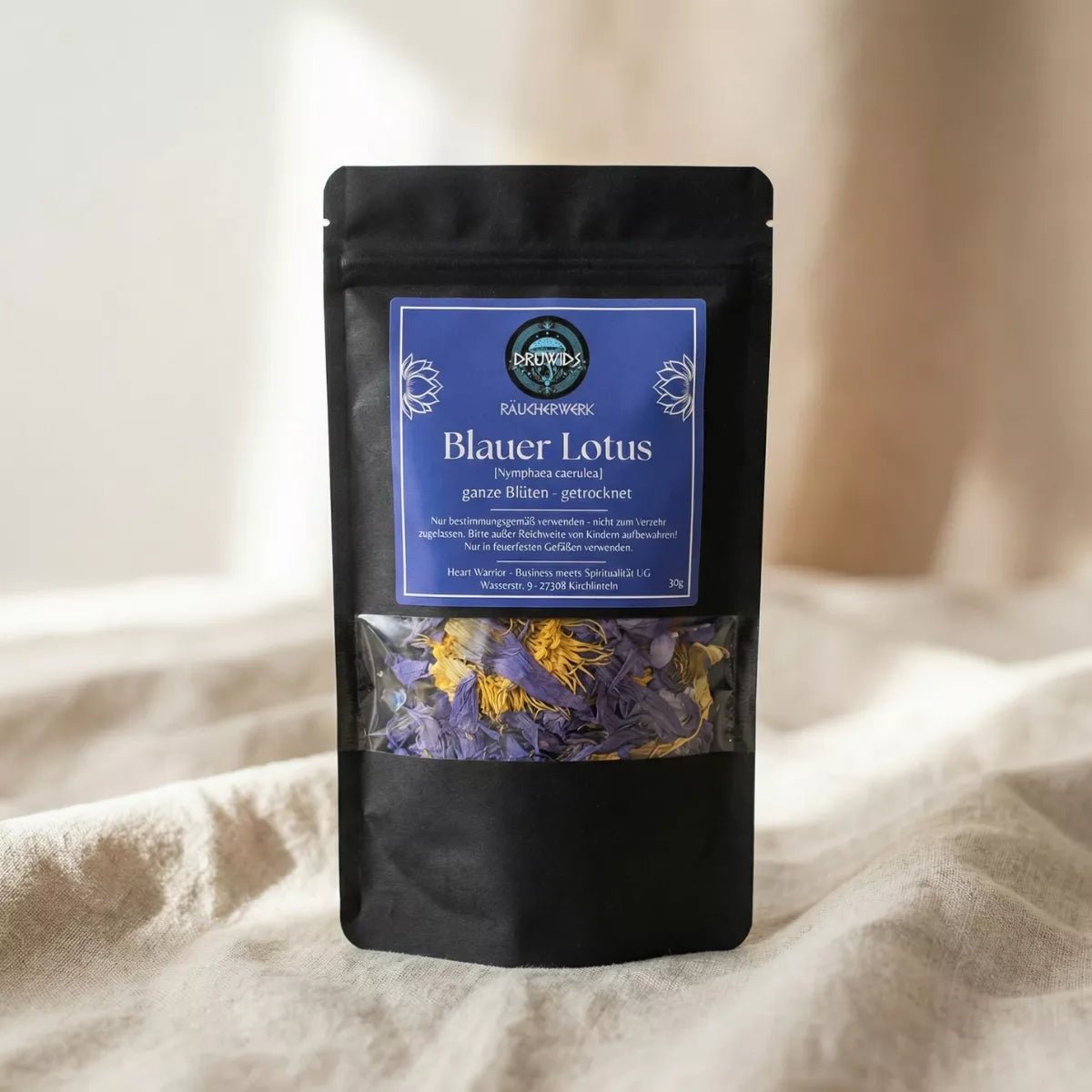 Blauer Lotus – getrocknete Blüten - Druwids