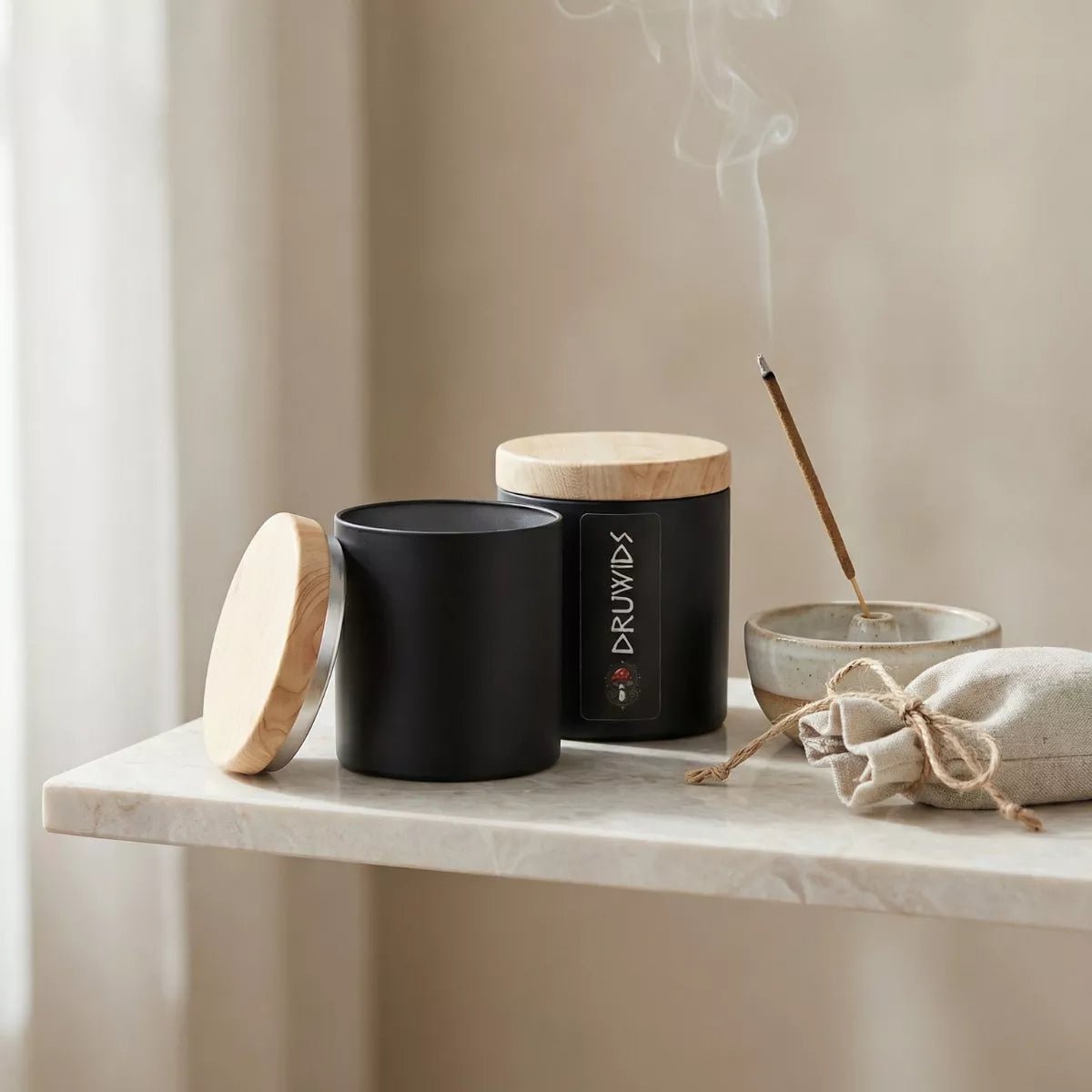 Metall - Aufbewahrungsdose Schwarz - Druwids