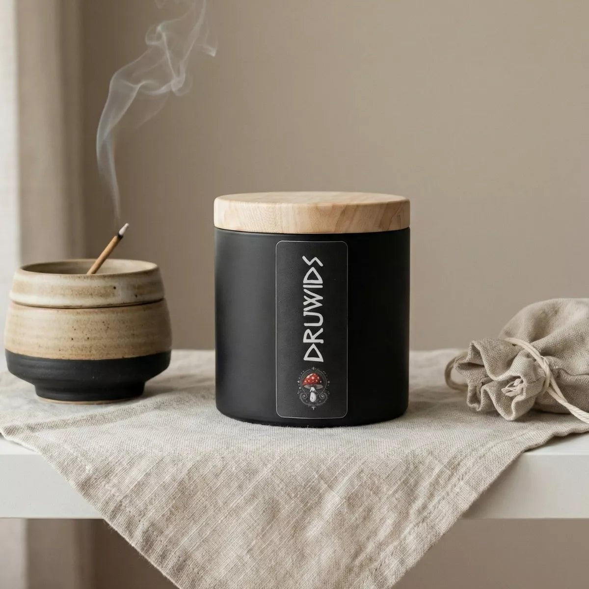 Metall - Aufbewahrungsdose Schwarz - Druwids