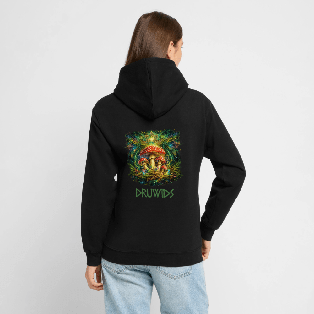 Unisex Hoodie Druwids III - Schwarz