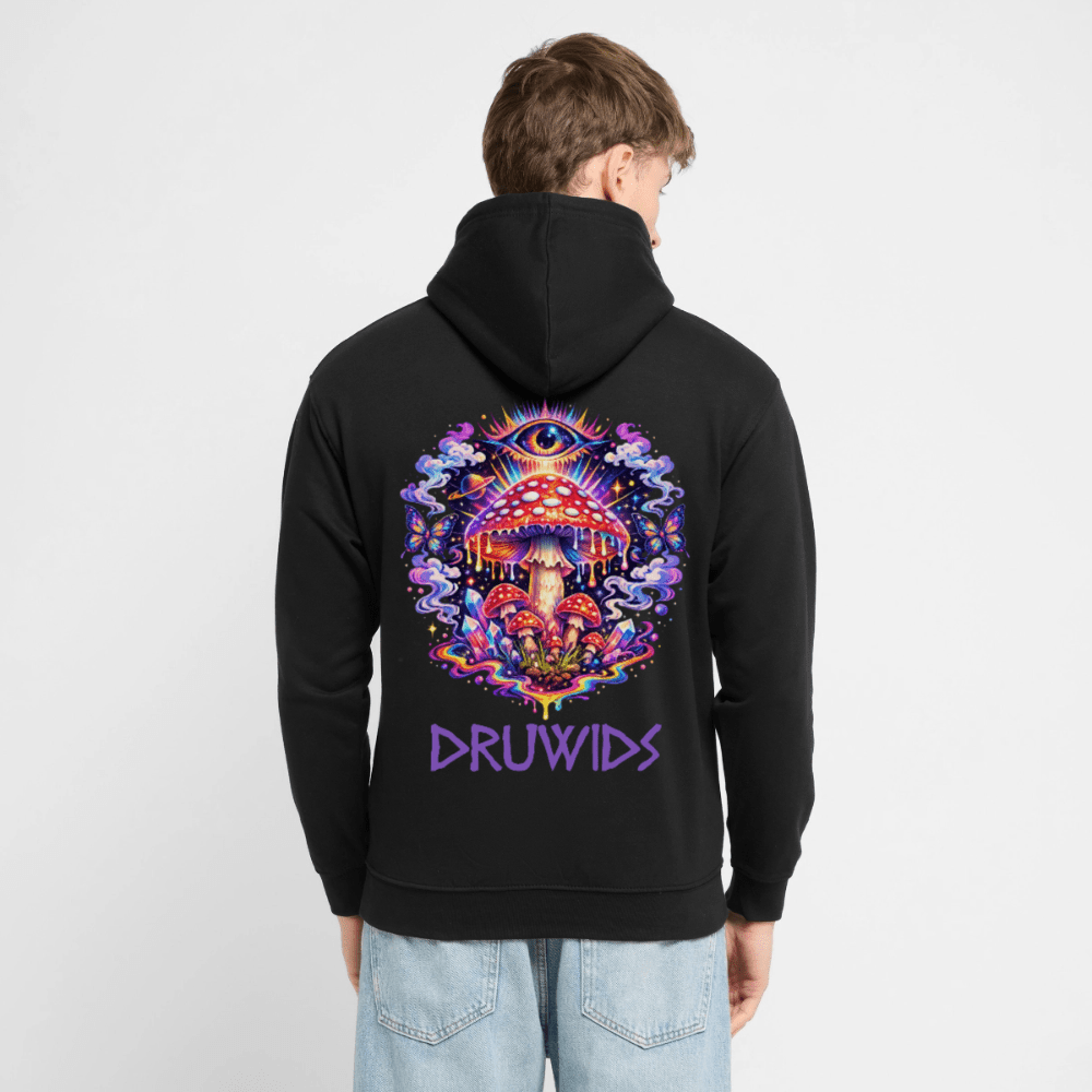 Unisex Hoodie Druwids X - Schwarz